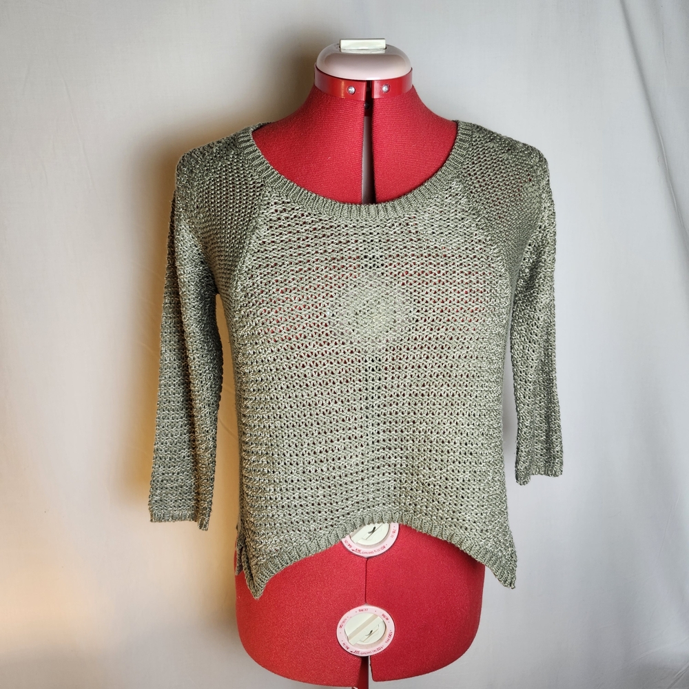 RDI Olive Knit Crew Neck Sweater